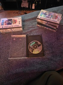 9 SEGA SATURN GAME LOT: NBA JAM TE - MORTAL KOMBAT 2 - WORLD SERIES - SEGA RALLY