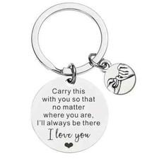 No Matter Where You Are I Love You Pendant Keychain