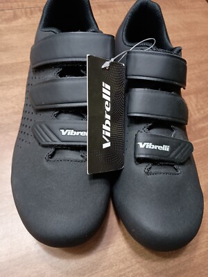 New Vibrelli Pace Mens Performance Cycling Shoes Black Road Spin Size 9 US/42 EU NEW Vibrelli Pace Cycling Black Shoes Men main image 2
