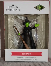 Hallmark Wicked ELPHABA Green Witch Wizard of OZ Christmas Ornament NEW
