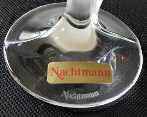 NACHTMAN 24% Crystal Clear Frosted Tulip Candle Taper Holders Set of 2 Germany - Picture 10 of 12