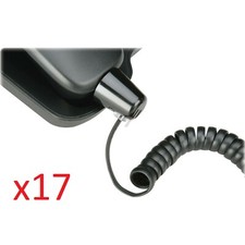 17 Telephone Handset Cord Swivel Twist Stop Detangler Untangler Black Skilcraft