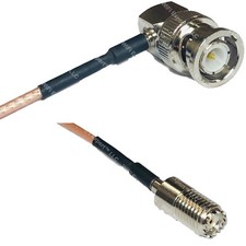 RG316 BNC MALE ANGLE to MINI UHF FEMALE RF Cable Rapid-SHIP LOT