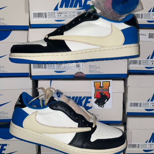 Air Jordan 1 Low fragment design x Travis Scott DM7866-140 Sz: 9-13 - Afbeelding 1 van 1