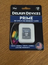 128 GB Delkin Devices Prime SD UHS-II V60 memory card