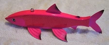BEAUTIFUL STYLE 8" WOOD ICE SPEARING DECOY UNUSED PINK
