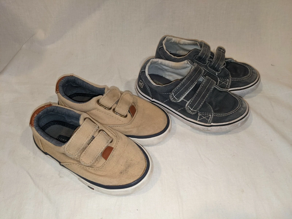 deres rørledning Danser 2 Pair Boys Casual Shoes Tan Gray 8 8.5 Sperry Tommy Hilfiger | eBay