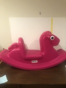 magenta rocking horse