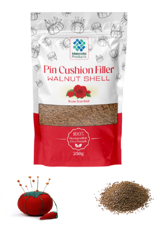 Pin cushion filler Walnut Shell Rose Scented New!!! 250g