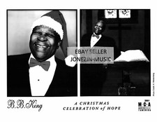 B. B. King official 8x10 inch b&w promo/publicity/press photo 2001 MINT MCA