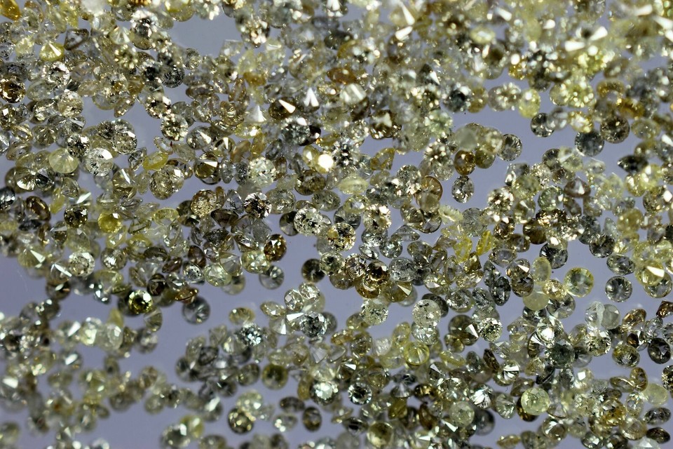 White Rounded Diamond Natural Real Diamonds White Color Loose Round 20 Pcs Lot J-K With Free ...