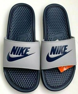 nike benassi wolf grey