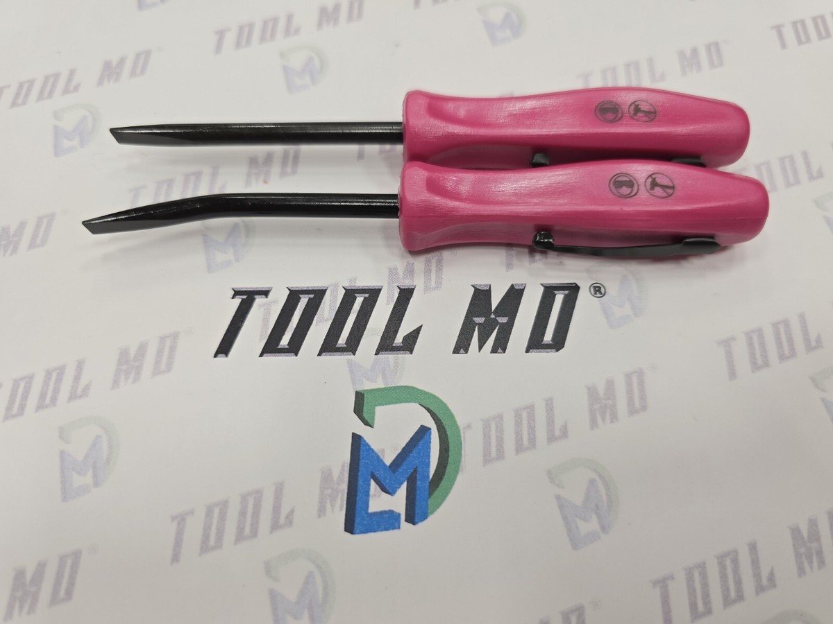 *NEW* Snap-On POCKET PRY BAR ANGLED BLADE~ BENT *BLUE HARD HANDLE* PBMB5MB, 5