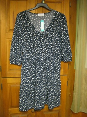 Stitch Fix Kaileigh Magdalena Knit Tiered Dress Navy XL NWT | eBay Stitch Fix Kaileigh Magdalena Knit Tiered Dress Navy XL NWT | eBay