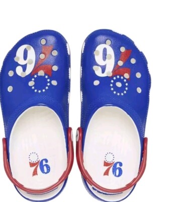 Crocs NBA Philadelphia 76ers Classic Clogs Mens Size 12 208901-100 BRAND NEW Crocs NBA Philadelphia 76ers Classic Clogs 208901-100  main image 2