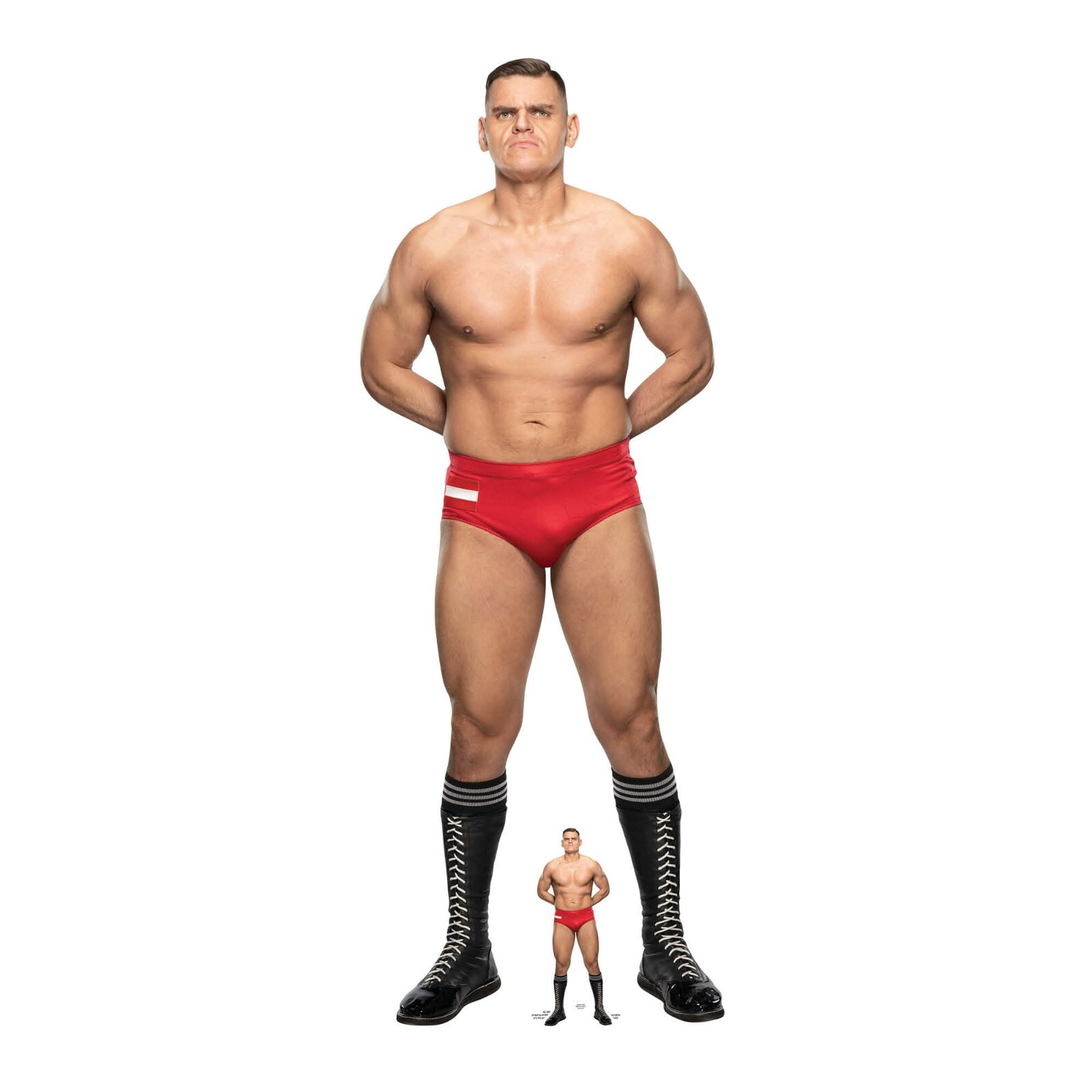 Gunther Lifesize Cardboard Cutout with Free Mini Official WWE Standee / Standup