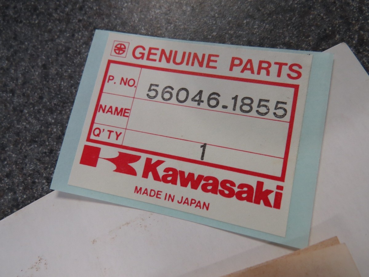NOS Kawasaki BT Seat Cover Pattern Decal Sticker 1986 ZX1000