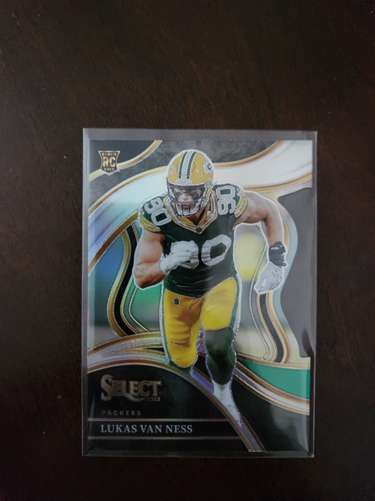 2023 Panini Select - Club Level Black & Green Prizm Die-Cut #239 Lukas Van Ness