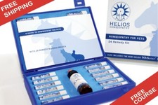 Helios Homeopathic 24 Remedy Pet Kit and free newbie Homeopathy Course