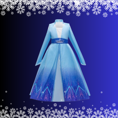 elsa dress for birthday party Girls Dress Princess Dress Elsa Costumes Birthday Party – Sunny Fashion main image 1