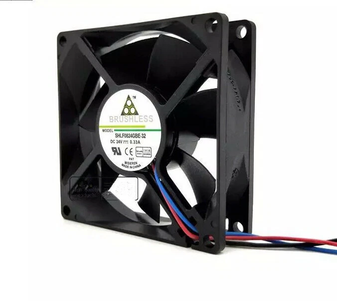 Delta AFB0824SH-ROO 8025 24V 0.33A 8CM  Double-ball Inverter Fan - Image 2 of 4