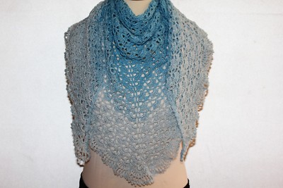 Damen Lace-Tuch/ Schal/ Dreiecktuch ''Eiskönigin''- zart umhüllt! Unikat schön NEU
