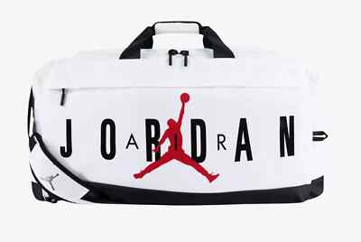 Nike Air Jordan Velocity Duffle Bag Medium White | eBay