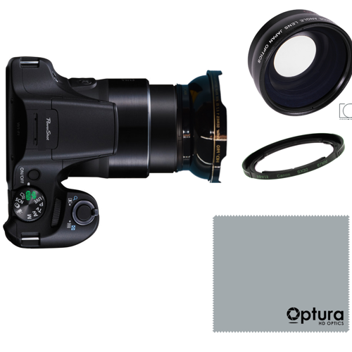 WIDE ANGLE FISHEYE LENS + MACRO LENS FOR Canon PowerShot