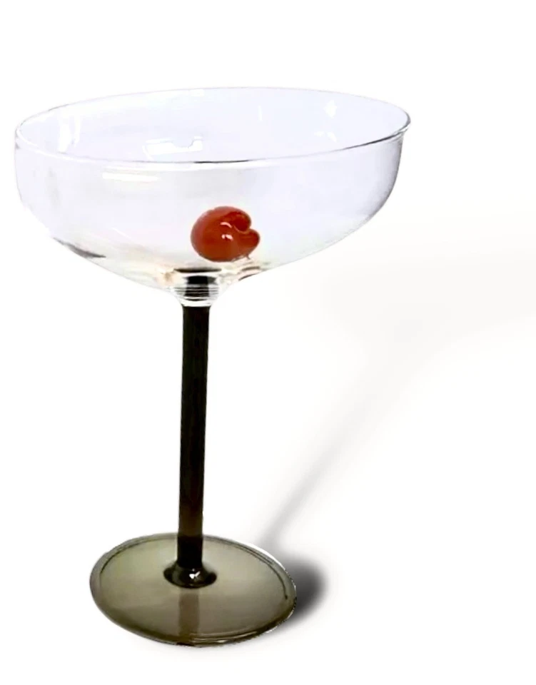 -10% Maison Balzac x1 Cocktail Glass, Manhattan + Cherry BRAND NEW £60.00 RRP