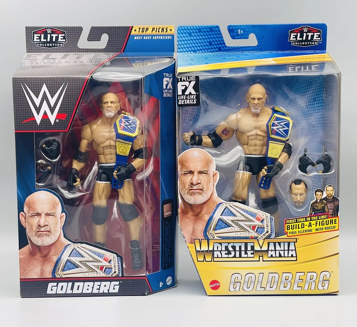 WWE Elite GOLDBERG Wrestlemania BAF & Top Picks Mattel Action