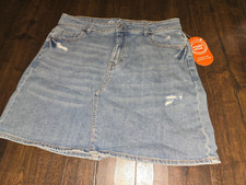 Wonder Nation Girls Denim Jean Skirt Size L XXL XL Plus New NWT 10 12 14 16 18