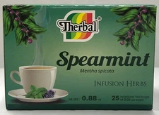 THERBAL SPEARMINT TEA mentha spicata INFUSION HERBS 25 BAGS