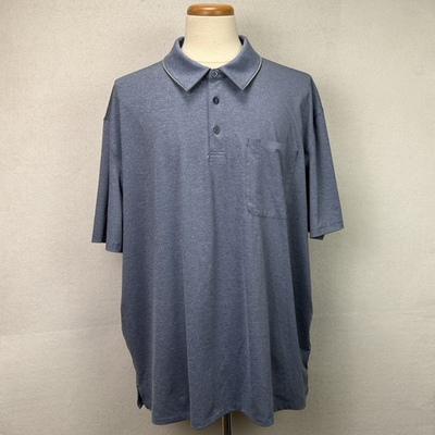 #ad Duluth Trading Pressure Cooker Standard Fit Heather Blue Polo Shirt Men#x27;s 3XL $23.00