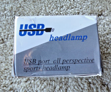LED Headlamp USB Rechargeable Headlight Head Band Torch Work Light d7
