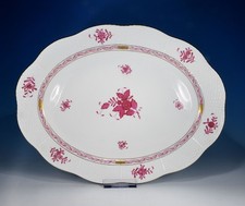 Herend "Apponyi purpur 102 AP" Platte 37 x 29 cm.  1.Wahl