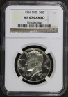 1967 (MS67 CAMEO) SMS Kennedy Silver Half Dollar 50C NGC