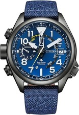 CITIZEN PROMASTER LAND Eco Drive ALTICHRON Titanium Solar Watch Blue