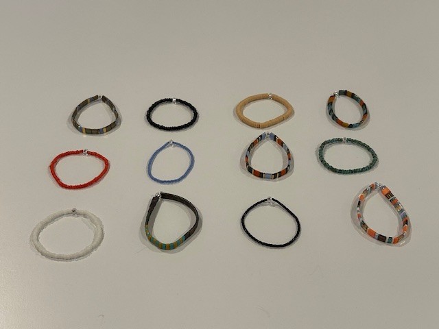 WHOLESALE Lot of 12 New Child Stretch Bracelets-Tila, Seed, Heishi-1.6"