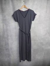 Boden Dress Size 8 R, V Neck, Long Jersey Dress, Striped, Short Sleeved