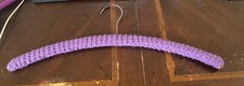 Crochet hanger for clothes