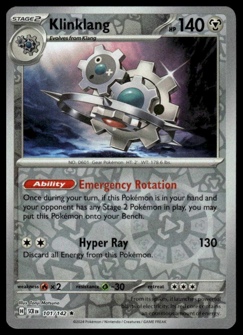 Klinklang SV07: Stellar Crown #101/142 Reverse Holo NM