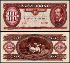 Hungary 100 Forint, 1993, P-174b, UNC