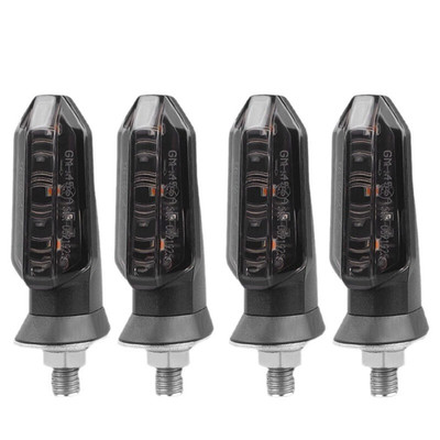 4x LED Miniblinker Motorrad Blinker E-Geprüft Universal Roller Smoked 12V 8mm.