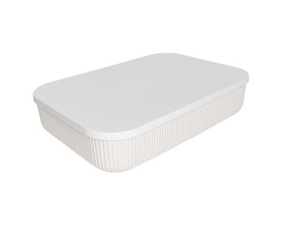 Aufbewahrungsbox MICHELINO mit Deckel 1 Stück ca. 6,8 l Serie Alytia beige
