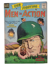Men In Action Vol 1 #4 1957 AJAX Comics Military Low Grade Rare HTF Silver Age