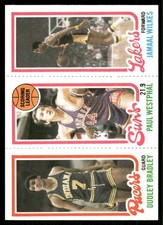 1980-81 Topps Dudley Bradley / Paul Westphal / Wilkes Rookie #116 / 142 / 186