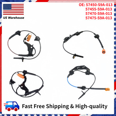 NEW SET4 ABS Wheel Speed Sensor Front-Rear Left & Right Firs: CR-V 2002-2006