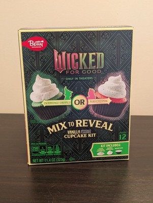 Betty Crocker Cupcake Kit Limited Edition Wicked Movie Cake Mix Reveal Mystery!