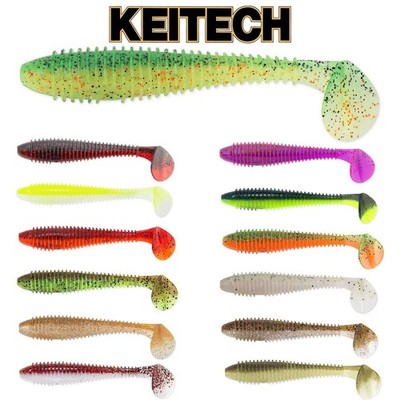 KEITECH 4.8'' FAT Swing Impact | Gummifisch Hecht Zander Japanische Köder 12cm