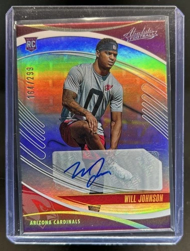 2025 Panini Absolute Will Johnson Spectrum (RAW)